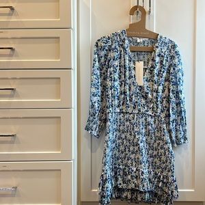 BNWT Veronica Beard Darrah Dress Color Cobalt Multi Size 2 Orig. 498